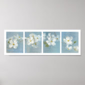 White Blossom Panel Poster (Voorkant)