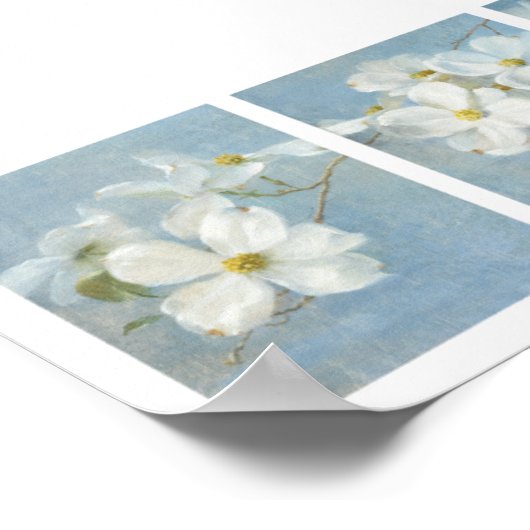 White Blossom Panel Poster (Hoek)