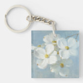 White Blossom Panel Sleutelhanger (Voorkant)