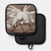 White Blossom Pannenlap (Voorkant / Achterkant)