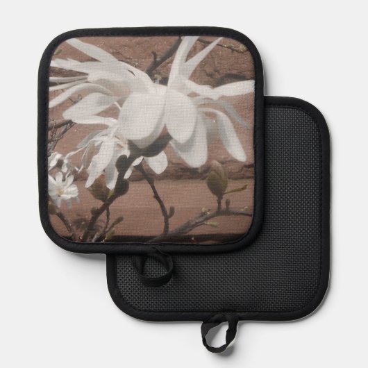 White Blossom Pannenlap (Voorkant / Achterkant)