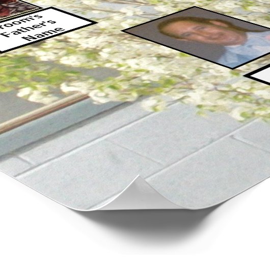 White Blossom Spring Tree Foto 2 Family Trees Poster (Hoek)