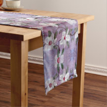 White Blossom verlaagde Table Runner