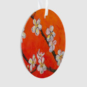 White Blossoming Branch Ornament (voorkant)
