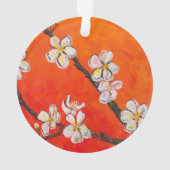 White Blossoming Branch Ornament (achterkant)