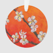 White Blossoming Branch Ornament (voorkant)