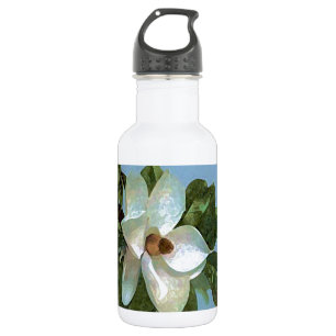 White Blossoming Magnolia Waterfles
