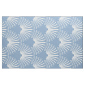 White & Blue Art-Deco-patroon Stof (Fat Quarter)