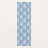 White & Blue Art-Deco-patroon Yogamat (Voorkant)