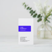White Blue Attractive Charming Visitekaartje (Staand voorkant)