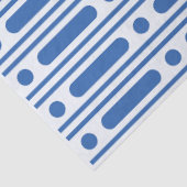 White Blue Bone Inlay Dots Border Decoupage Paper Tissuepapier (Detail)