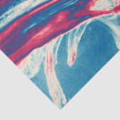 White Blue Burgundy Marely Painting Texture Artsy Tissuepapier (Detail)