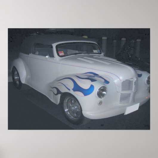 White & Blue Classic Poster (Voorkant)
