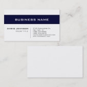 White Blue Contemsive Consultant Visitekaartje (Voorkant / Achterkant)