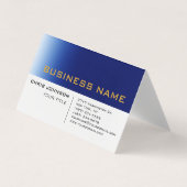 White Blue Contemual Professional Visitekaartje (Voorkant)