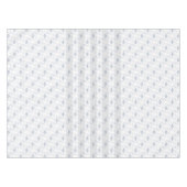 White Blue Diamond Pattern Moderne Geometric Print Tafelkleed (Voorkant (Horizontaal))