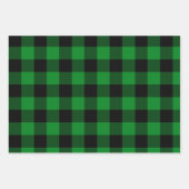 White Blue en Green Buffalo Pset Canadeana Inpakpapier Vel (Voorkant 3)