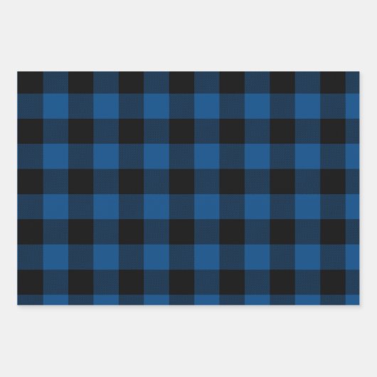 White Blue en Green Buffalo Pset Canadeana Inpakpapier Vel (Voorkant 2)