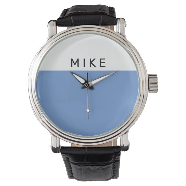 White & Blue Face, DIY Name Horloge (Voorkant)