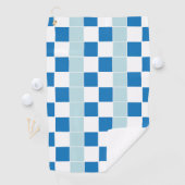 White Blue Gecontkereerd Golfhanddoek (Insitu)