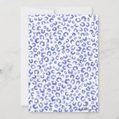 White Blue Glitter Leopard Animal Print (Achterkant)