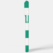 White Blue & Green Anchors Aweigh Case-Mate iPhone Case (Achterkant / Links)