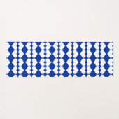White Blue Heart Mirror Patroon Yogamat (Achterkant (horizontaal))