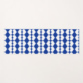 White Blue Heart Mirror Patroon Yogamat (Voorkant (horizontaal))