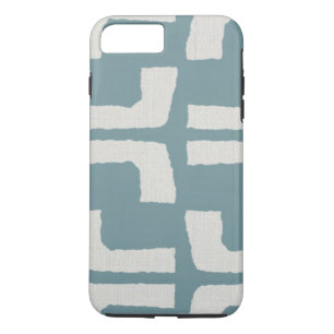 White Blue Linen Kijk uit naar de rode kruis Case-Mate iPhone Case