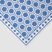 White Blue Modern Bone Inlay Decoupage Paper Tissuepapier (Detail)