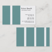 White Blue Modern Consultant Visitekaartje (Voorkant / Achterkant)