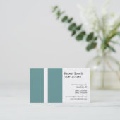 White Blue Modern Consultant Visitekaartje (Staand voorkant)