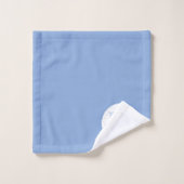 White & Blue Monogram Newborn Baby Bad Handdoek (Wasdoekje)