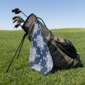 White Blue Mosaic Aztec Pattern Indian Mexican Eth Golfhanddoek (Groen)