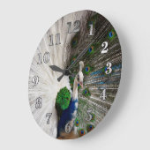 White Blue Peacock Grote Klok (Hoek)