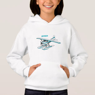 White blue seaplane afbeelding