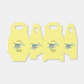 White blue seaplane afbeelding bedankdoosjes (Uitgevouwen)