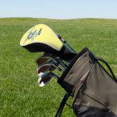 White blue seaplane afbeelding golfheadcover (Insitu)