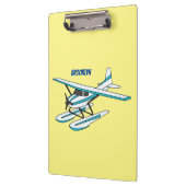 White blue seaplane afbeelding klembord (Links)