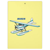 White blue seaplane afbeelding klembord (Achterkant)