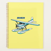 White blue seaplane afbeelding planner (Voorkant)