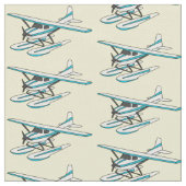 White blue seaplane afbeelding stof (Close Up)