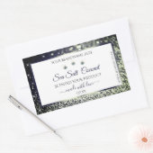 White Blue Silver Glitter Product Labels juwelen (Envelop)