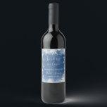 White Blue Snow in Love Snowflake Vrijgezellenfees Wijn Etiket<br><div class="desc">White Blue Snow in Love Snowflake Vrijgezellenfeest Wine Label Alle bewoordingen kunnen worden aangepast</div>