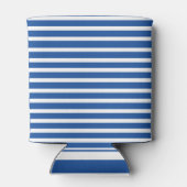 White Blue Stripes Summer Blikjeskoeler (Achterkant)