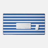 White Blue Stripes Summer Bureaumat (Keyboard & Muis)