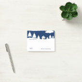 White Blue Winter Kersttijd Post-it® Notes (Kantoor)