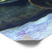 White Blue Yellow Fish Poster (Hoek)