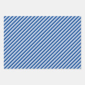 White Blue & Yellow Mixed Hanukkah Patronen Inpakpapier Vel (Voorkant 3)