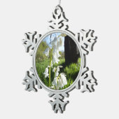 White Bluebells Snowflake Ornament (Rechts)